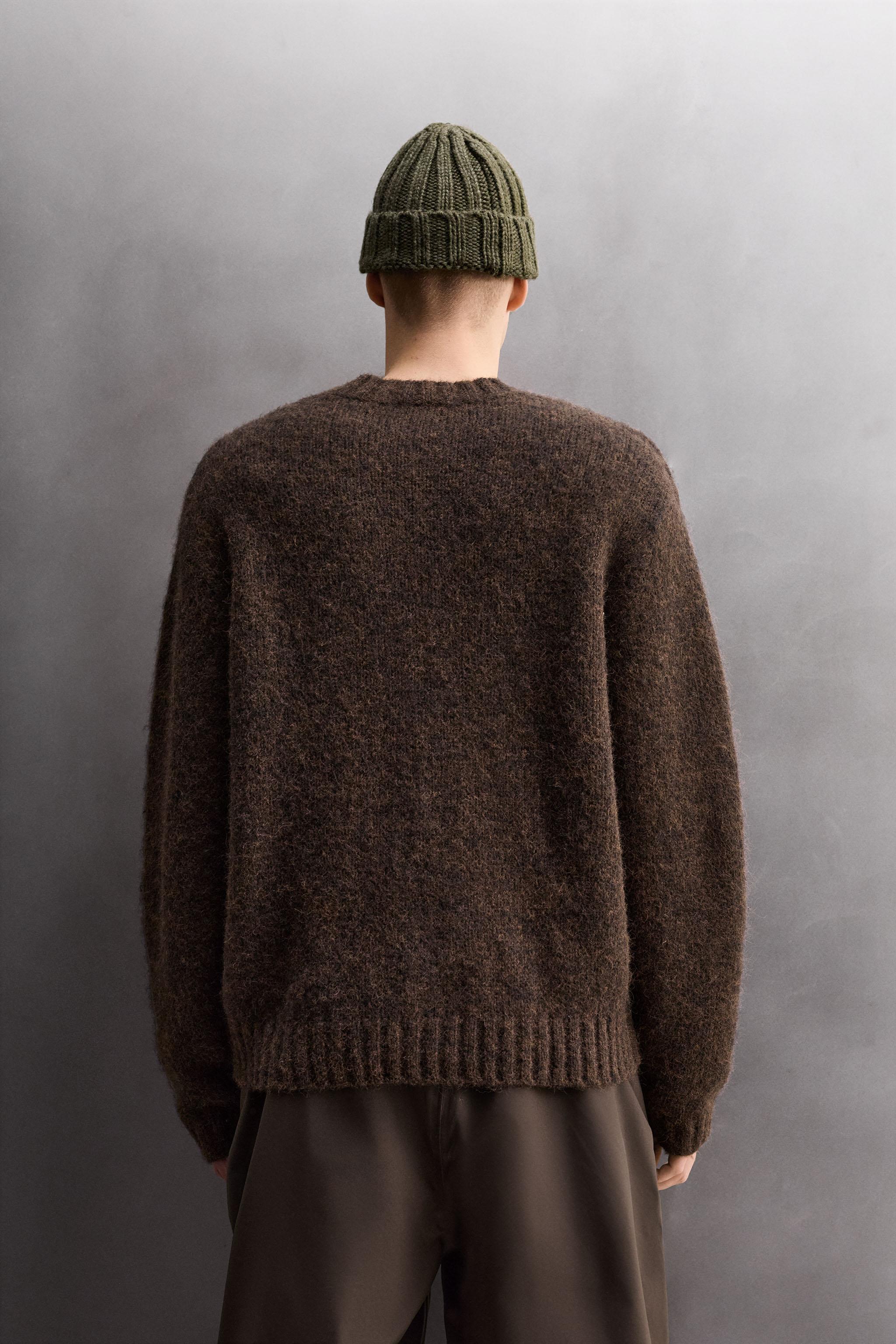 TEXTURED WOOL JUMPER