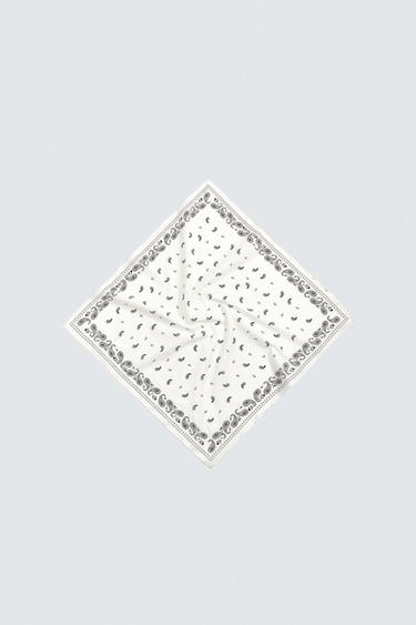 BANDANA ESTAMPADO PAISLEY - Crudo de Zara