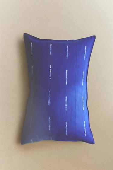 KISSENBEZUG BAUMWOLLE TIE-DYE X TENSIRA - Blau von Zara