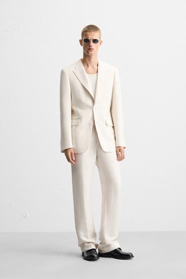 MARYNARKA OD GARNITURU BOBBY GILLESPIE X ZARA - Ecru Zara