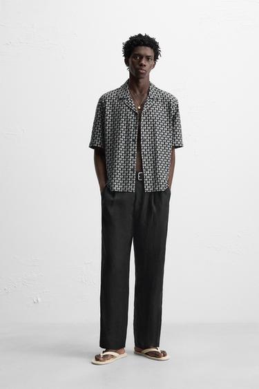 TEXTURED SHIRT - Black by Zara
