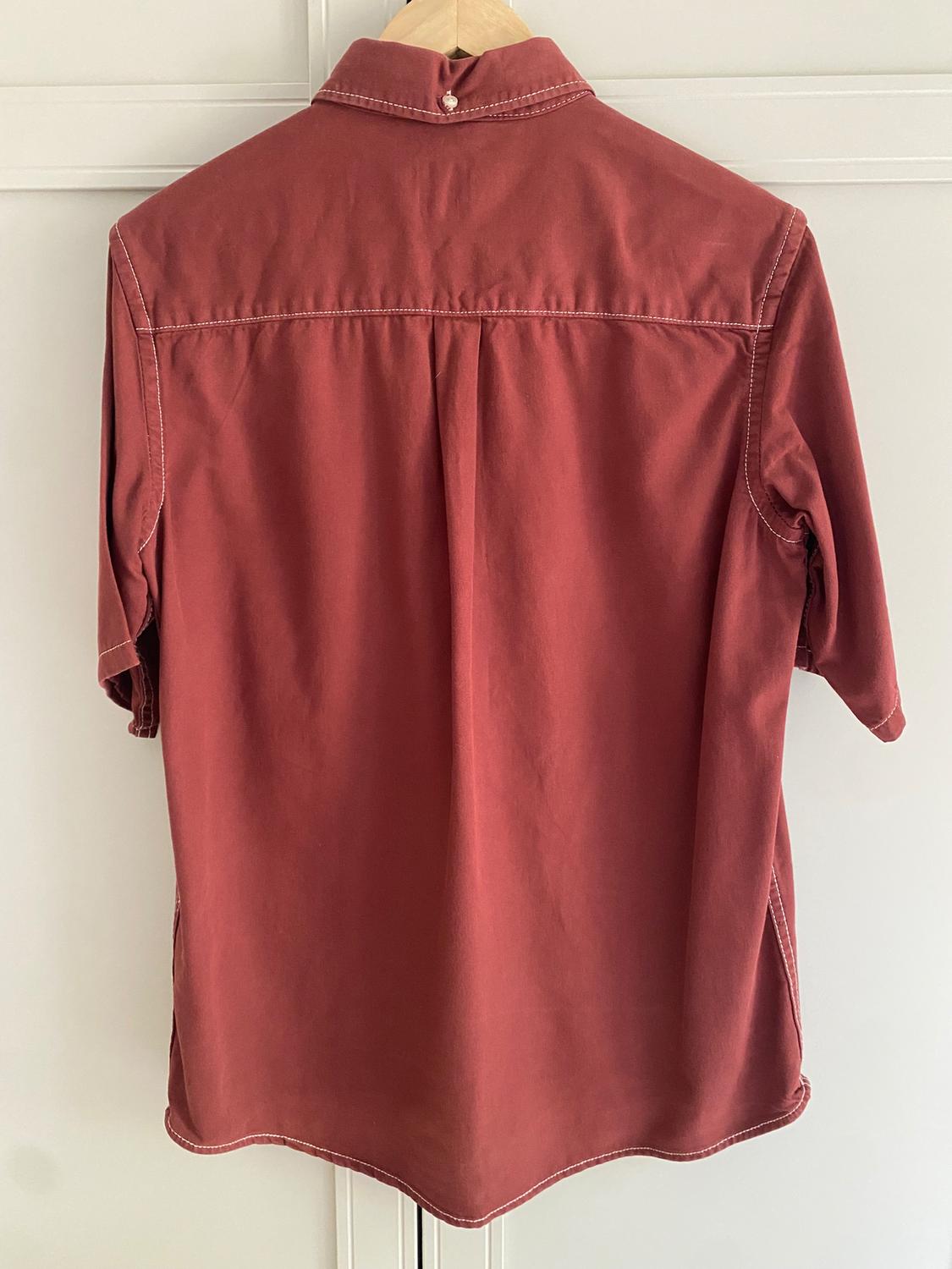 SHIRT WITH CONTRAST TOPSTITCHING - Image 2