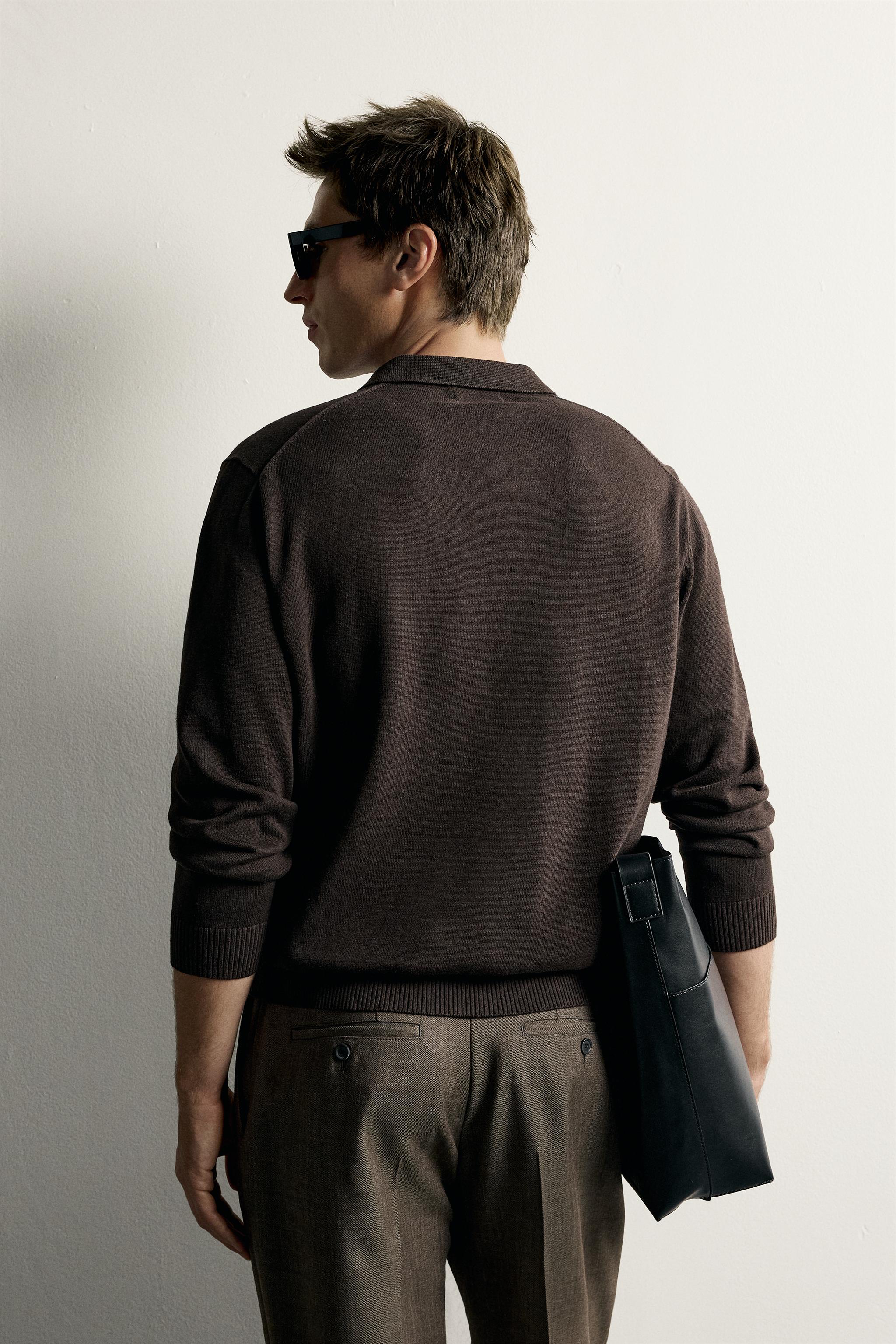 COTTON-LINEN KNIT REGULAR FIT POLO