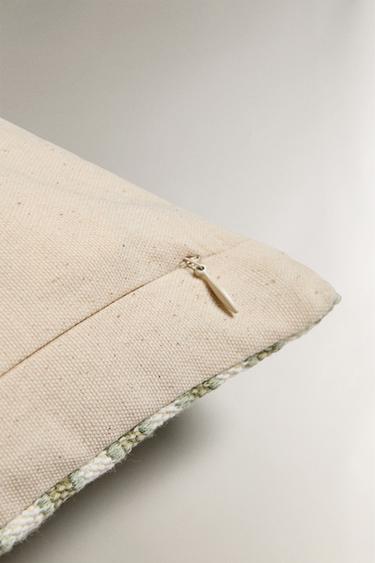 HOUSSE DE COUSSIN JUTE - Bleu clair de Zara - Image 4