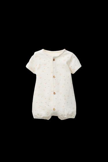 PRINTED ROMPER - Ecru by Zara - Image 0
