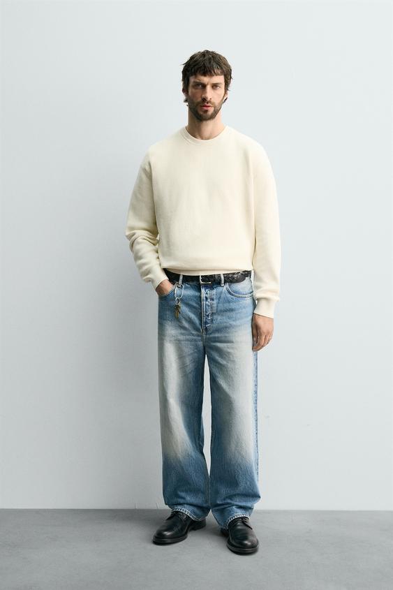 SUÉTER DE TRICÔ PÉROLA - Cru da Zara - Imagem 0