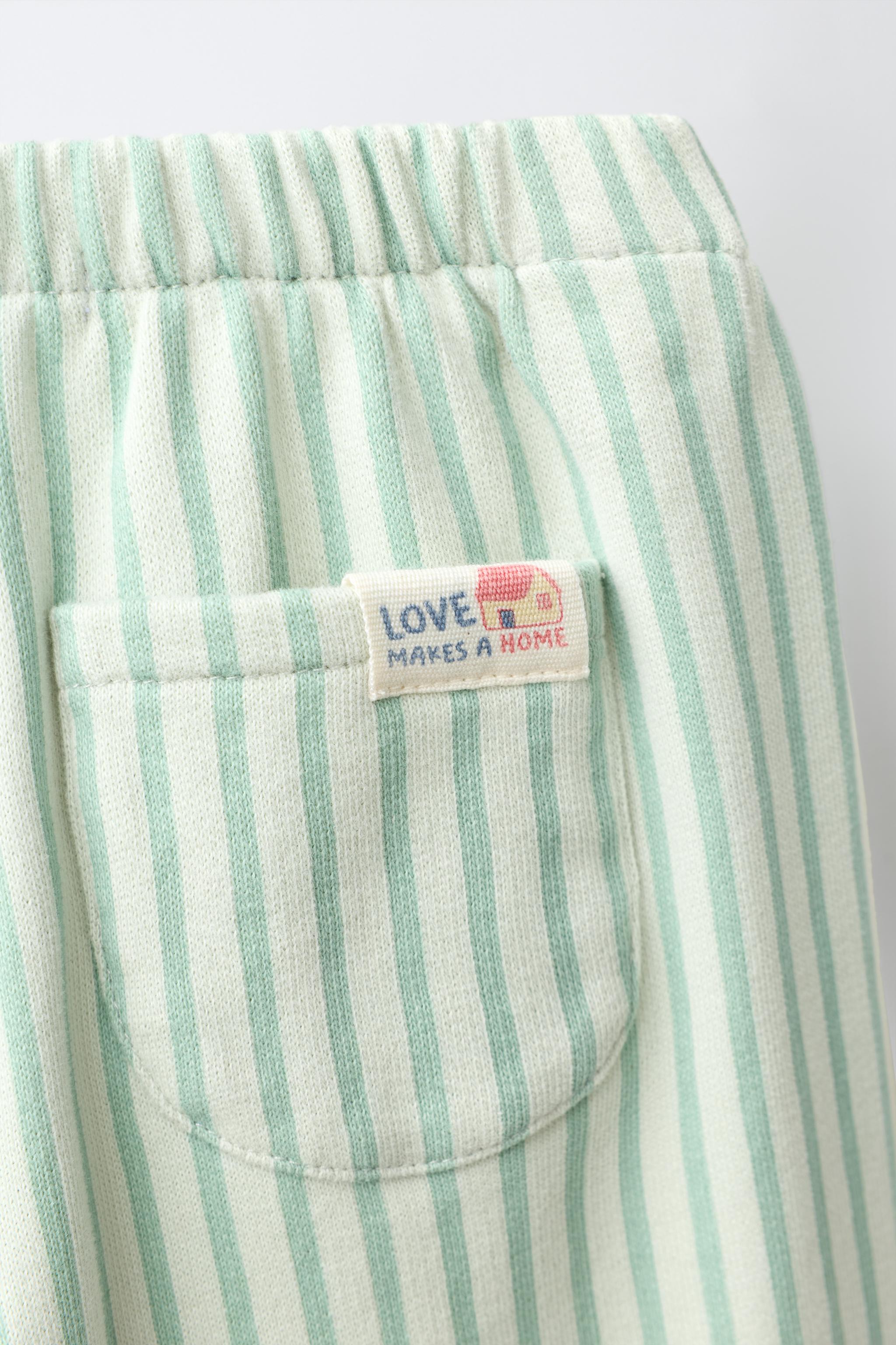 Детские брюки Zara STRIPED POCKET PANTS — фото 4