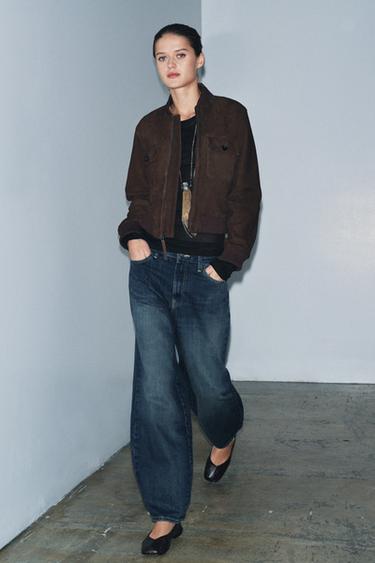 JEAN ZW COLLECTION BARREL TAILLE NORMALE - Bleu moyen de Zara - Image 3