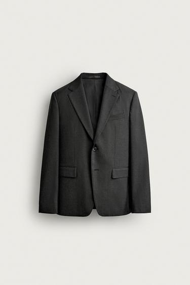 BLAZER TRAJE SLIM FIT ESTRUTURADO - Gris Antracita da Zara