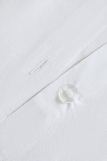 RUFFLED COTTON DUVET COVER - White by Zara