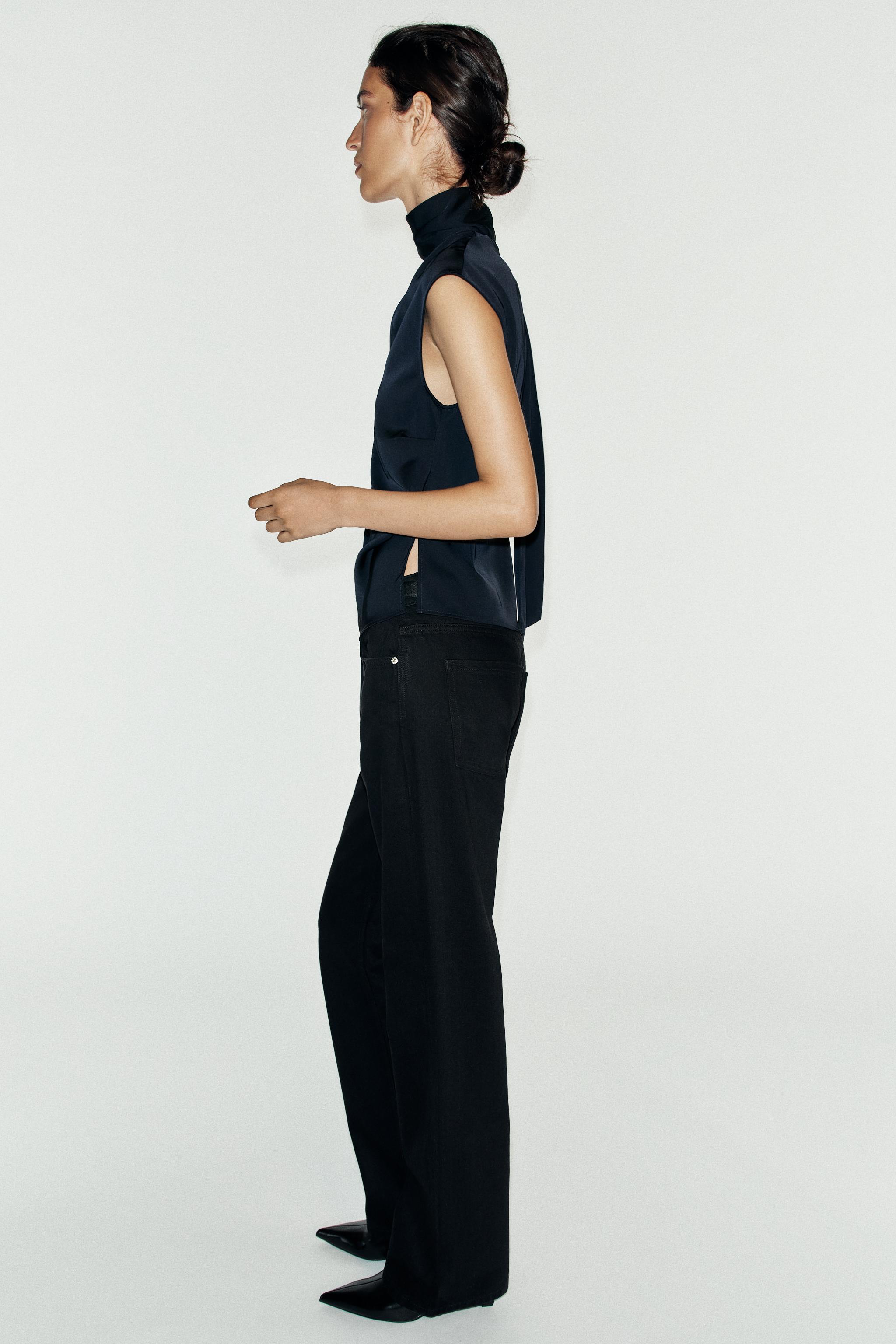 Женские рубашки Zara BOW SLEEVELESS TOP — фото 2