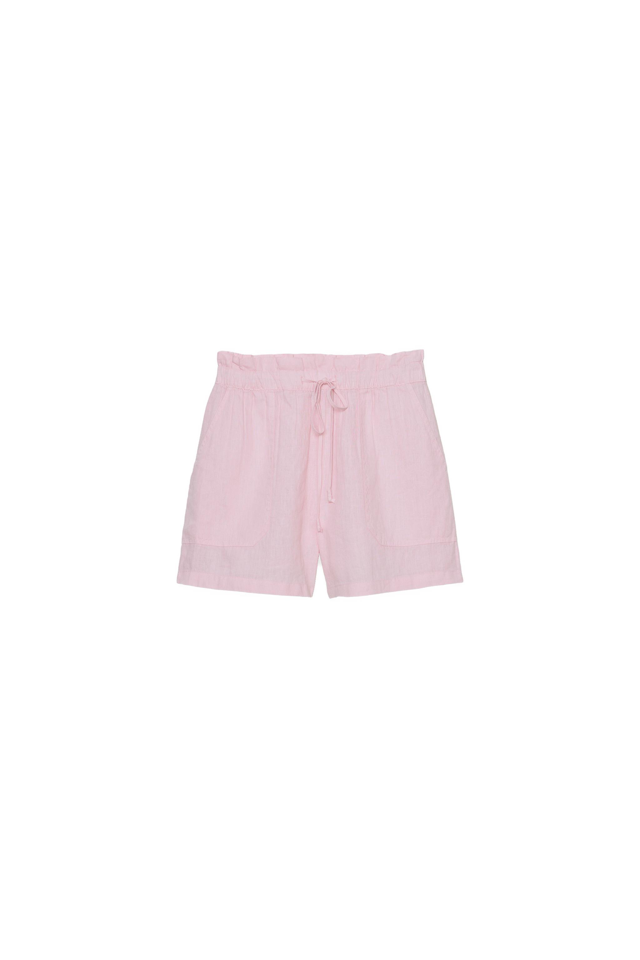 Short taille élastique avec du lin Short taille élastique avec du lin