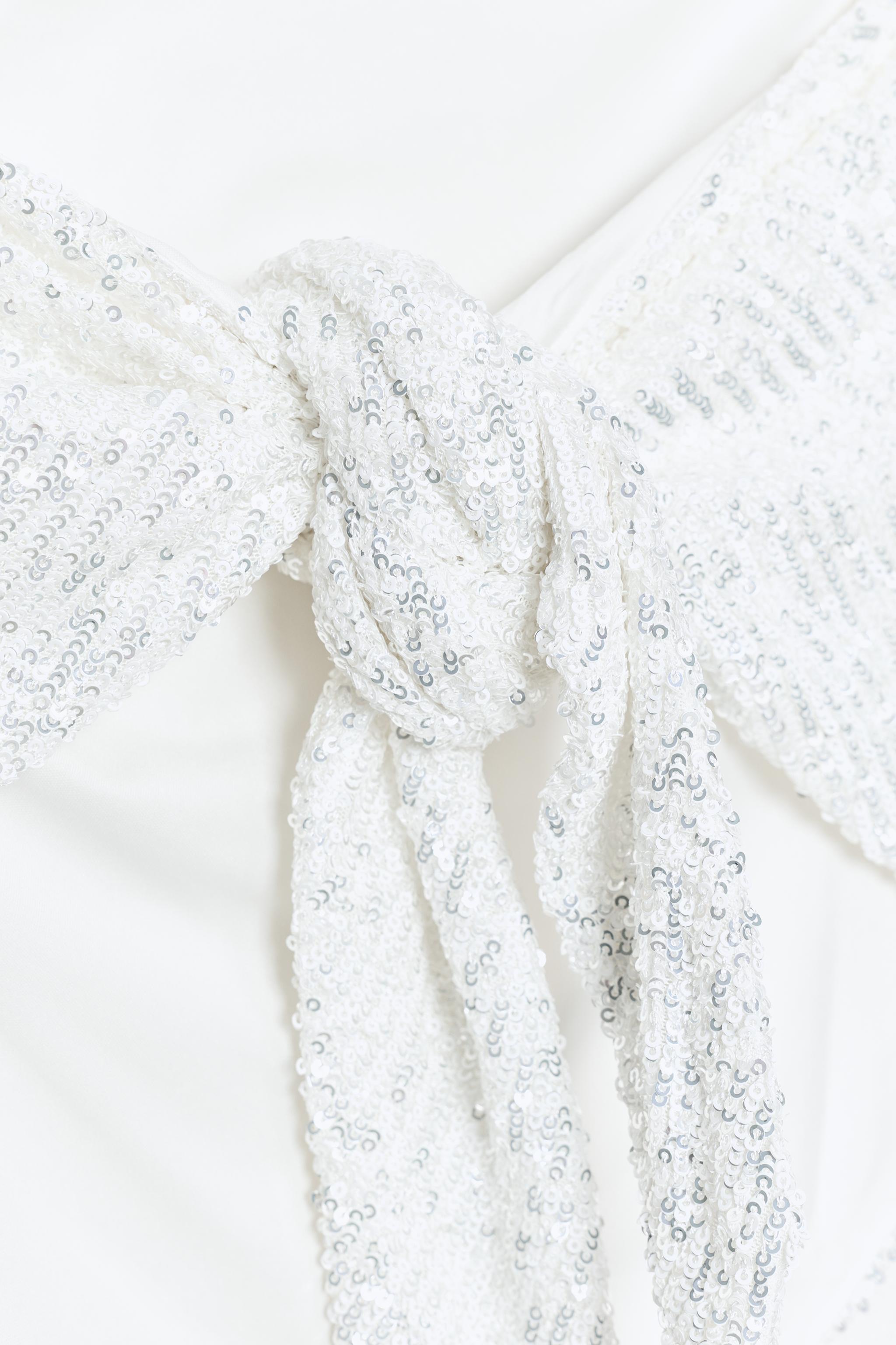 SEQUIN BANDEAU TOP