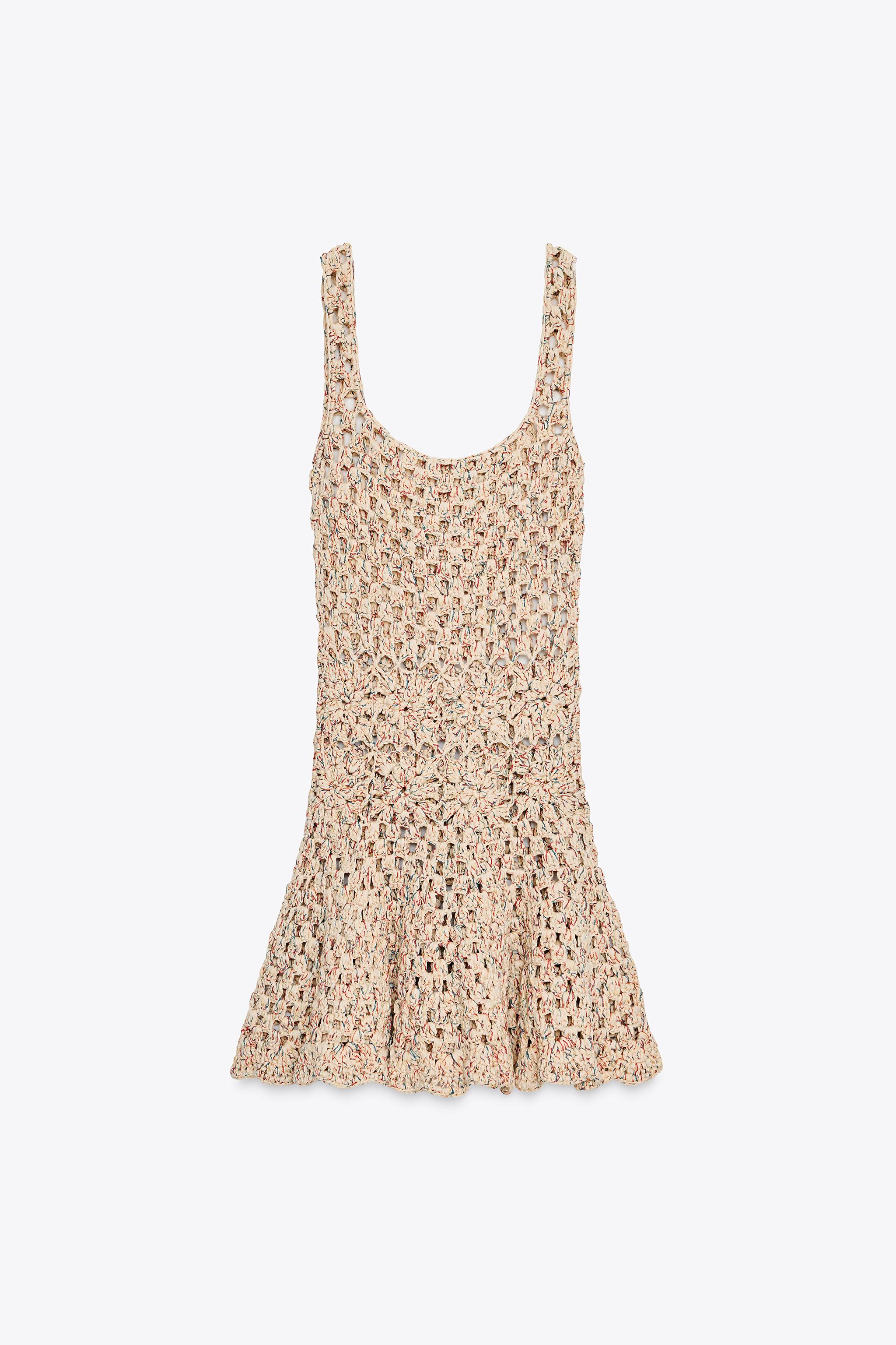 【ZARA】クロシェ編みミニワンピース 0021/026/330 クロシェ編みミニワンピース - マルチカラ― | ZARA Japan / 日本