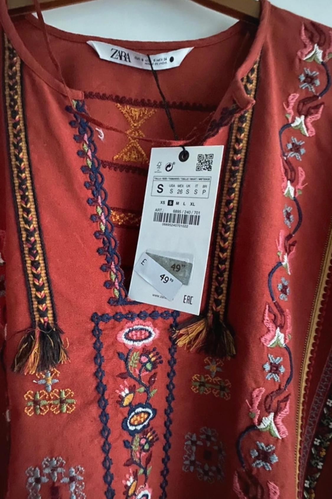 EMBROIDERED COTTON BLOUSE - Image 3