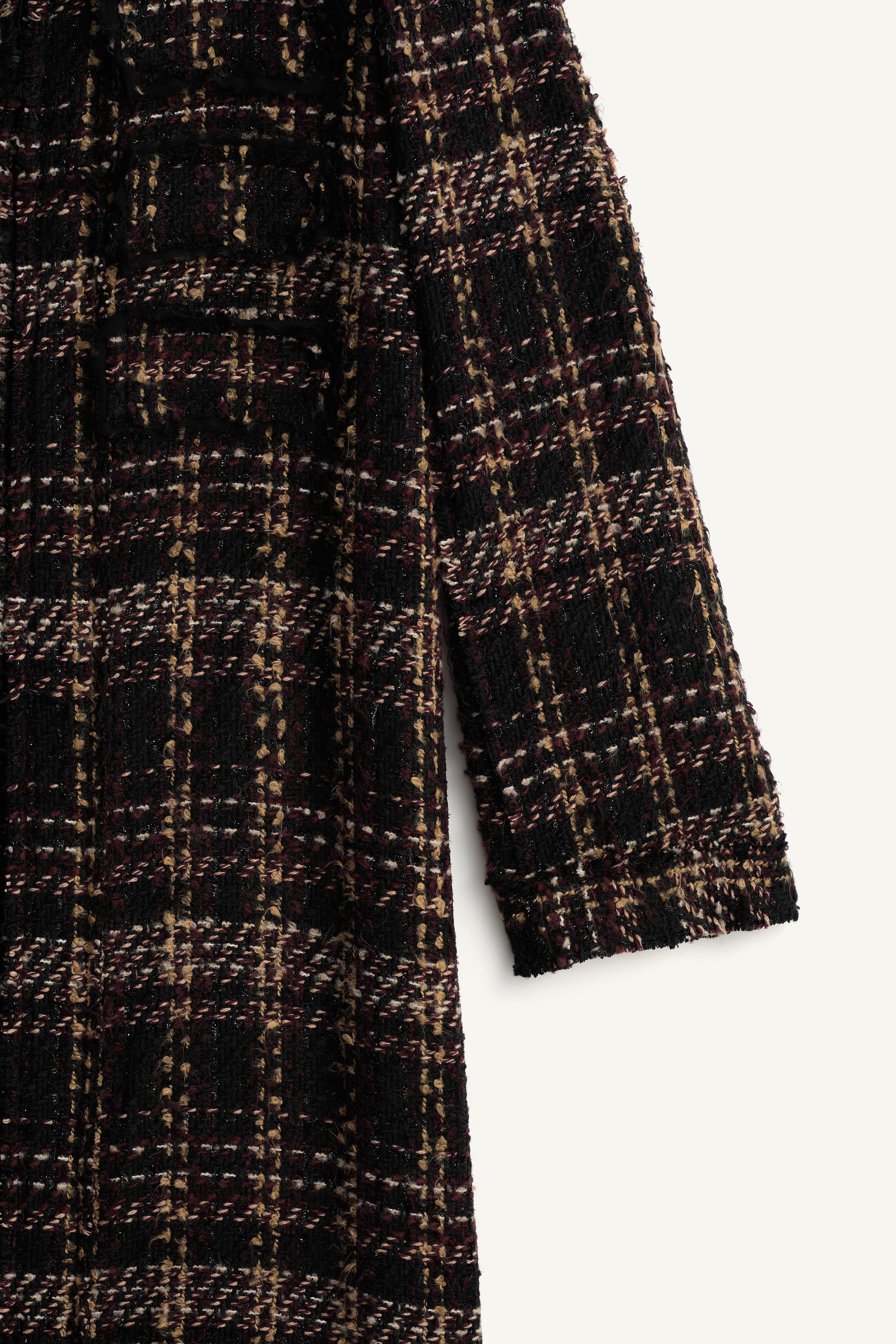 LIMITED EDITION STRUCTURED PLAID LONG COAT
