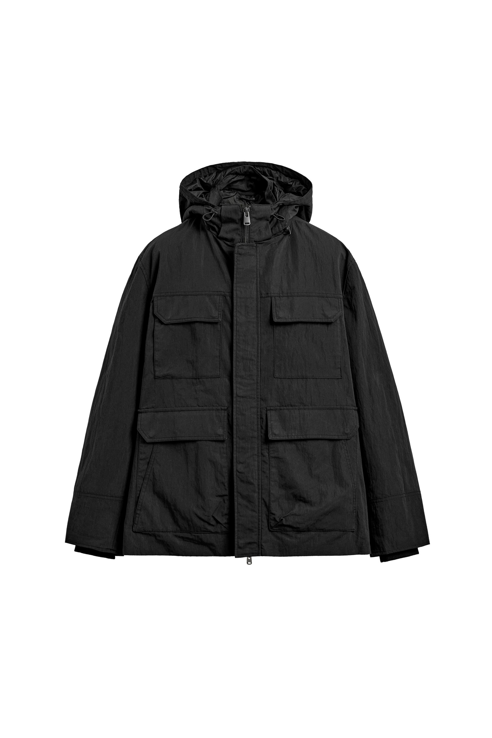 TECHNICAL POCKET PARKA - Charcoal | ZARA United States