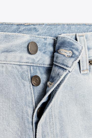 BERMUDA EN DENIM DÉCHIRÉ ZW COLLECTION - Bleu clair de Zara - Image 8