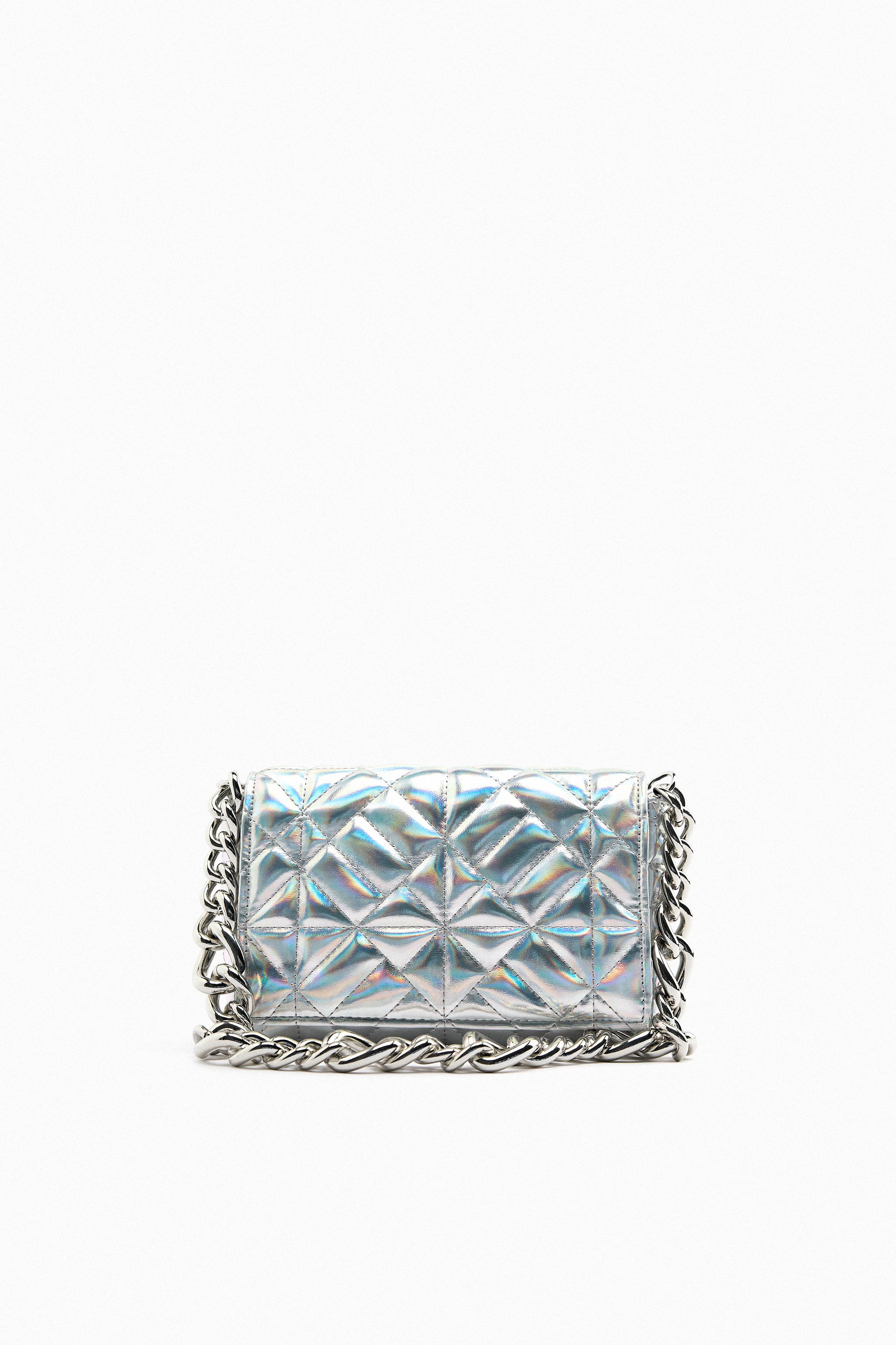 QUILTED IRIDESCENT SHOULDER BAG - Multi-color | ZARA United