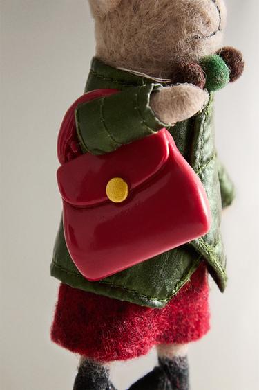 DÉCORATION SAPIN LAINE SOURIS SAC NOËL - Multicolore de Zara - Image 3