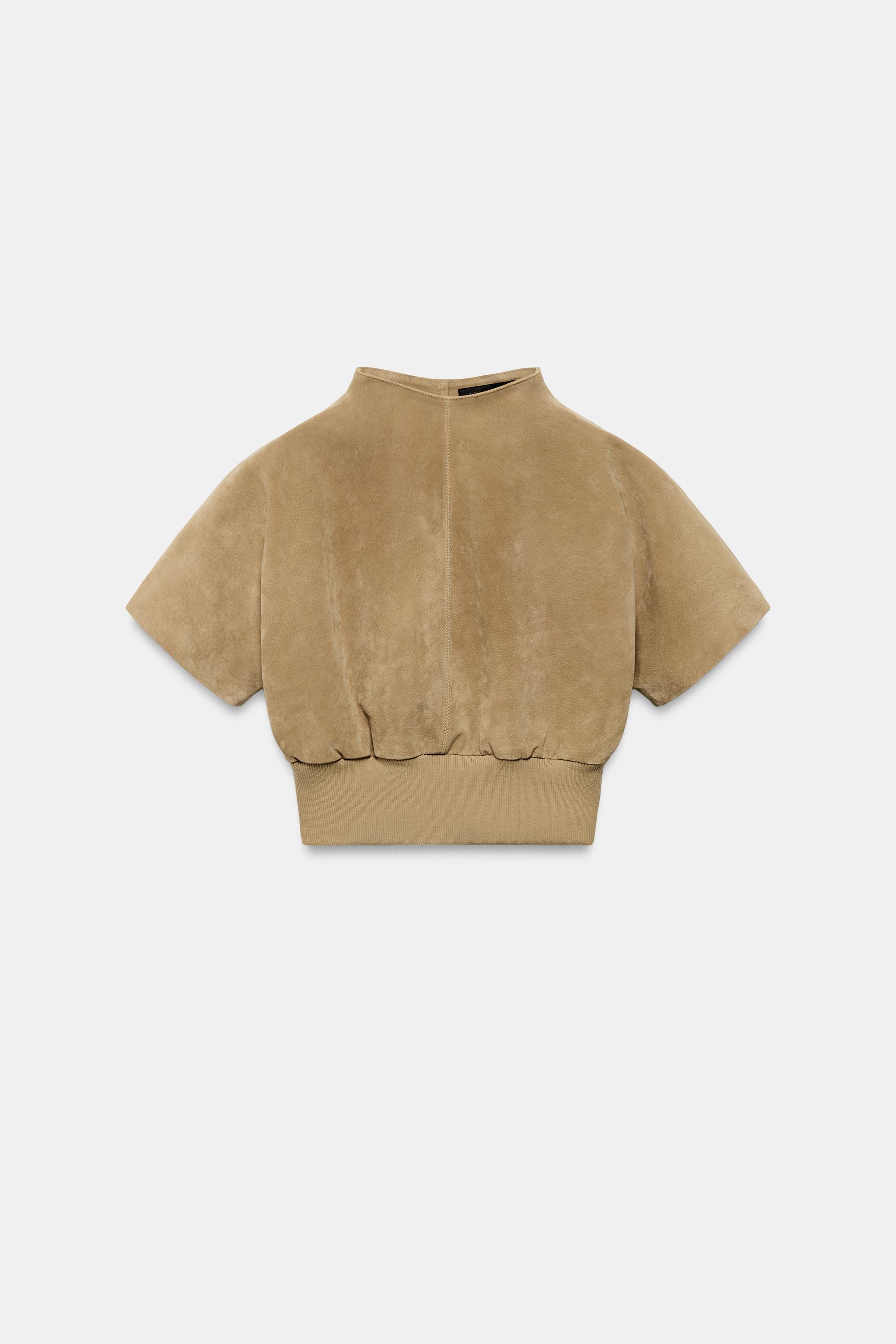 TOP 100% CUIR DAIM