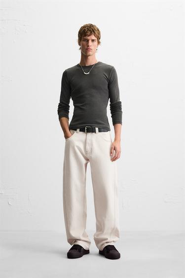 BAGGY FIT SEAM JEANS - Light pink by Zara - Image 0