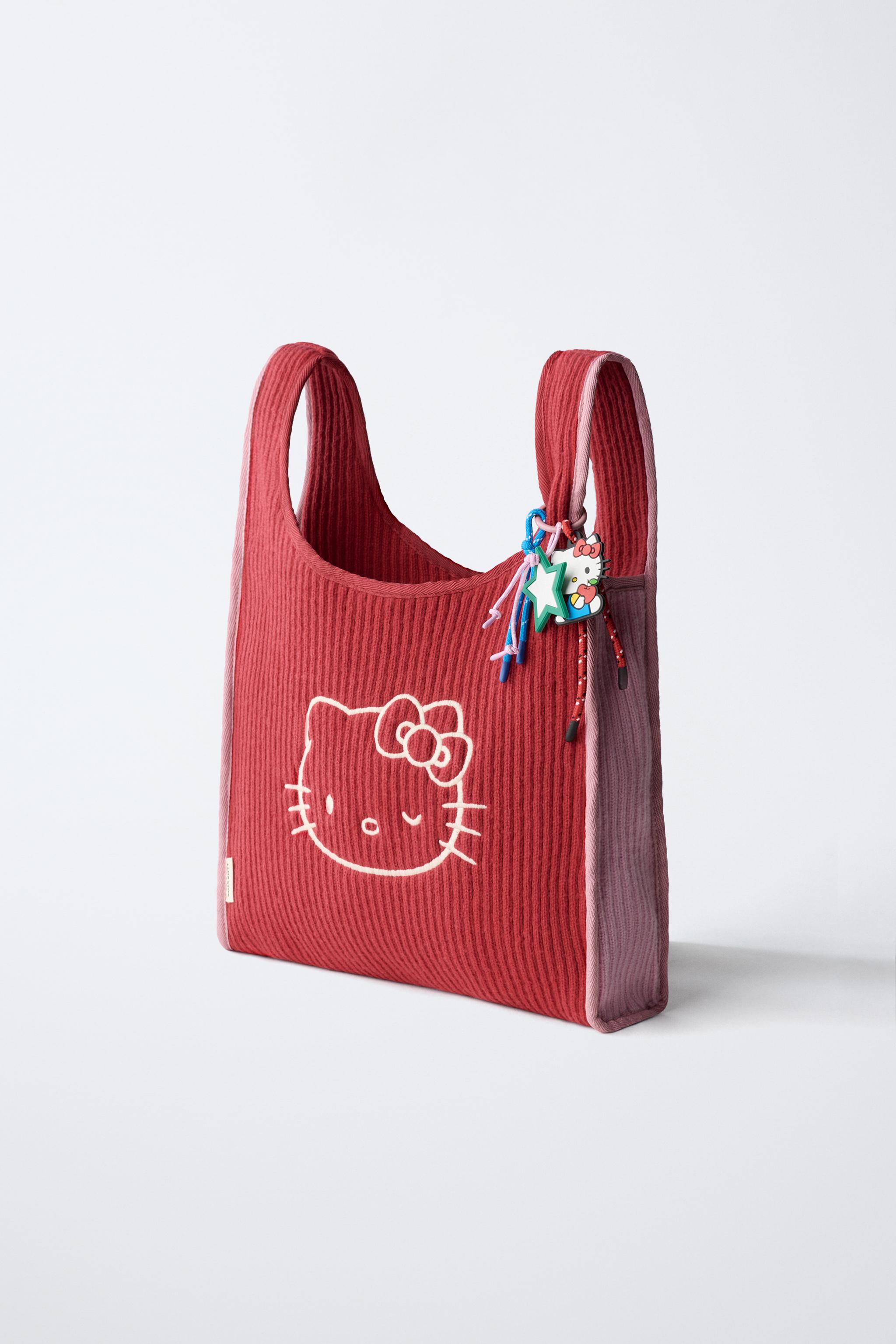 ZARA ハローキティ　サンリオショッパーバッグ ハローキティ © サンリオ ショッパーバッグ - レッド | ZARA Japan / 日本