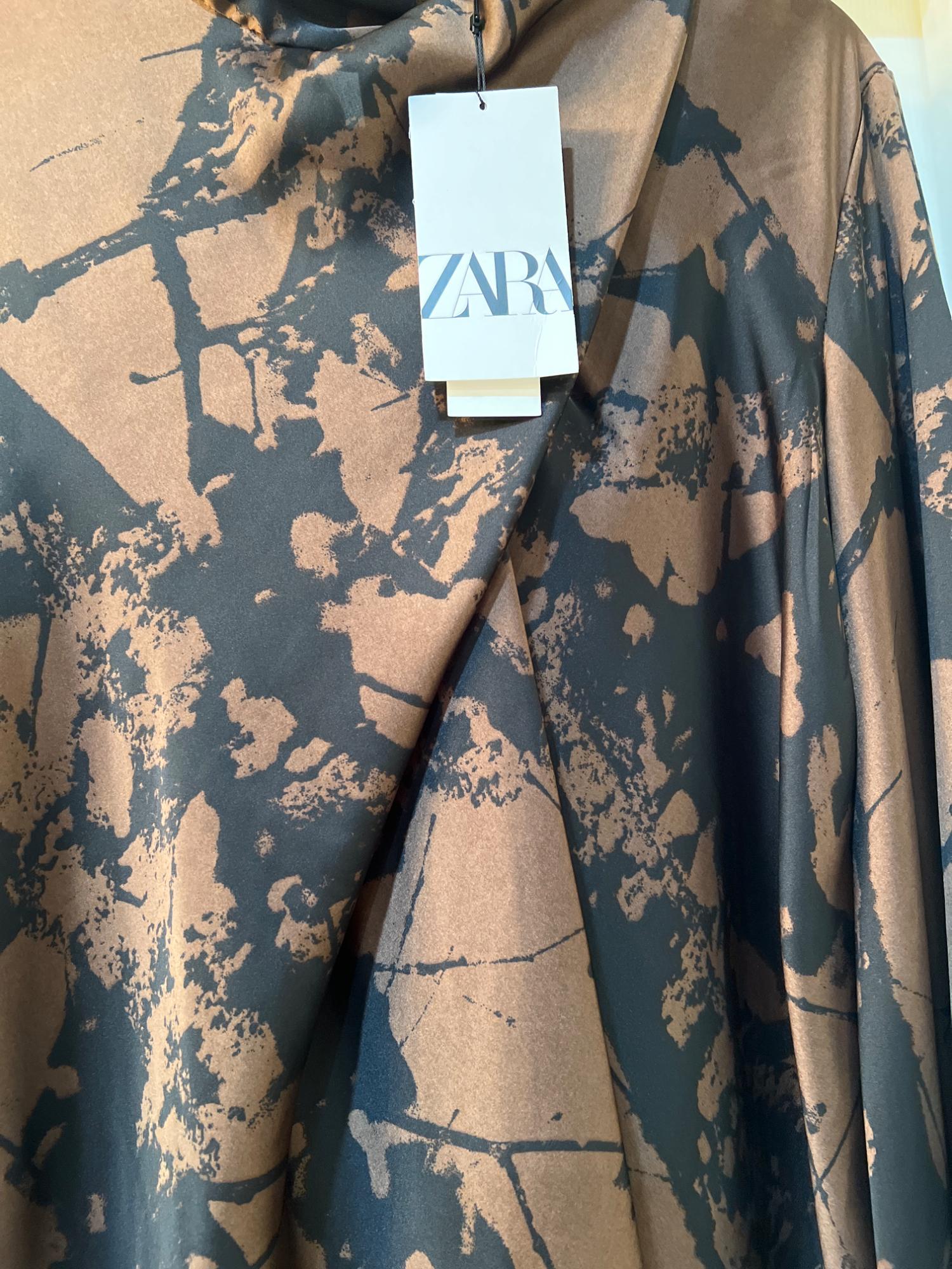 PRINTED BLOUSE WITH BOW