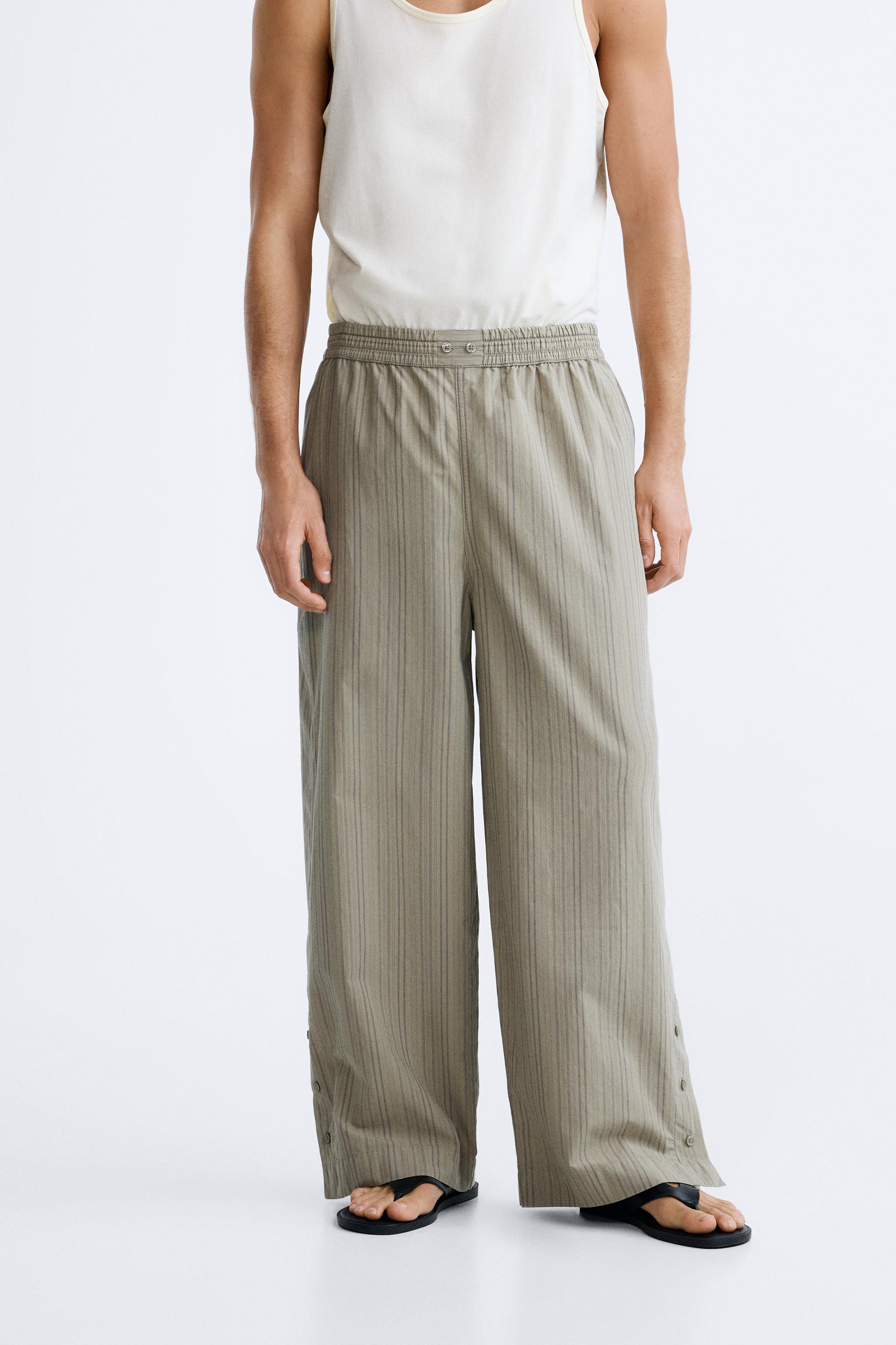 Zara mens cheap striped pants