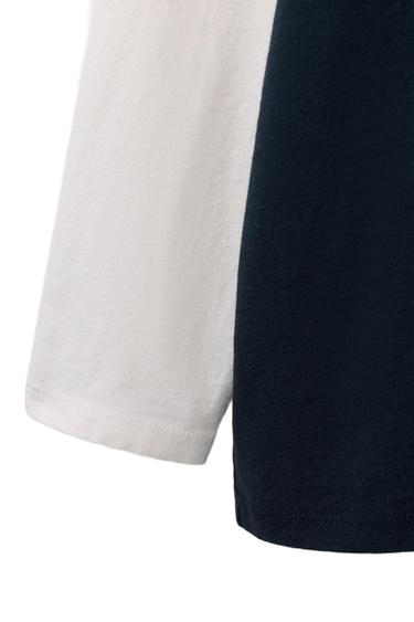 CAMISETA MANGA RANGLÁN BENSIMON ® X ZARA  - Marino de Zara