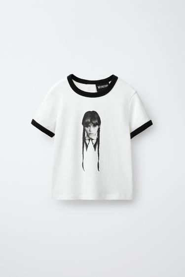 WEDNESDAY © RIBBED T-SHIRT - White by Zara - Image 0
