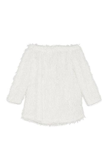 FUZZY SHIMMERY SWEATER