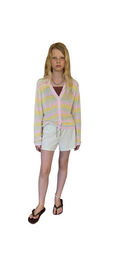 STRIPED KNIT CARDIGAN - Multicoloured by Zara