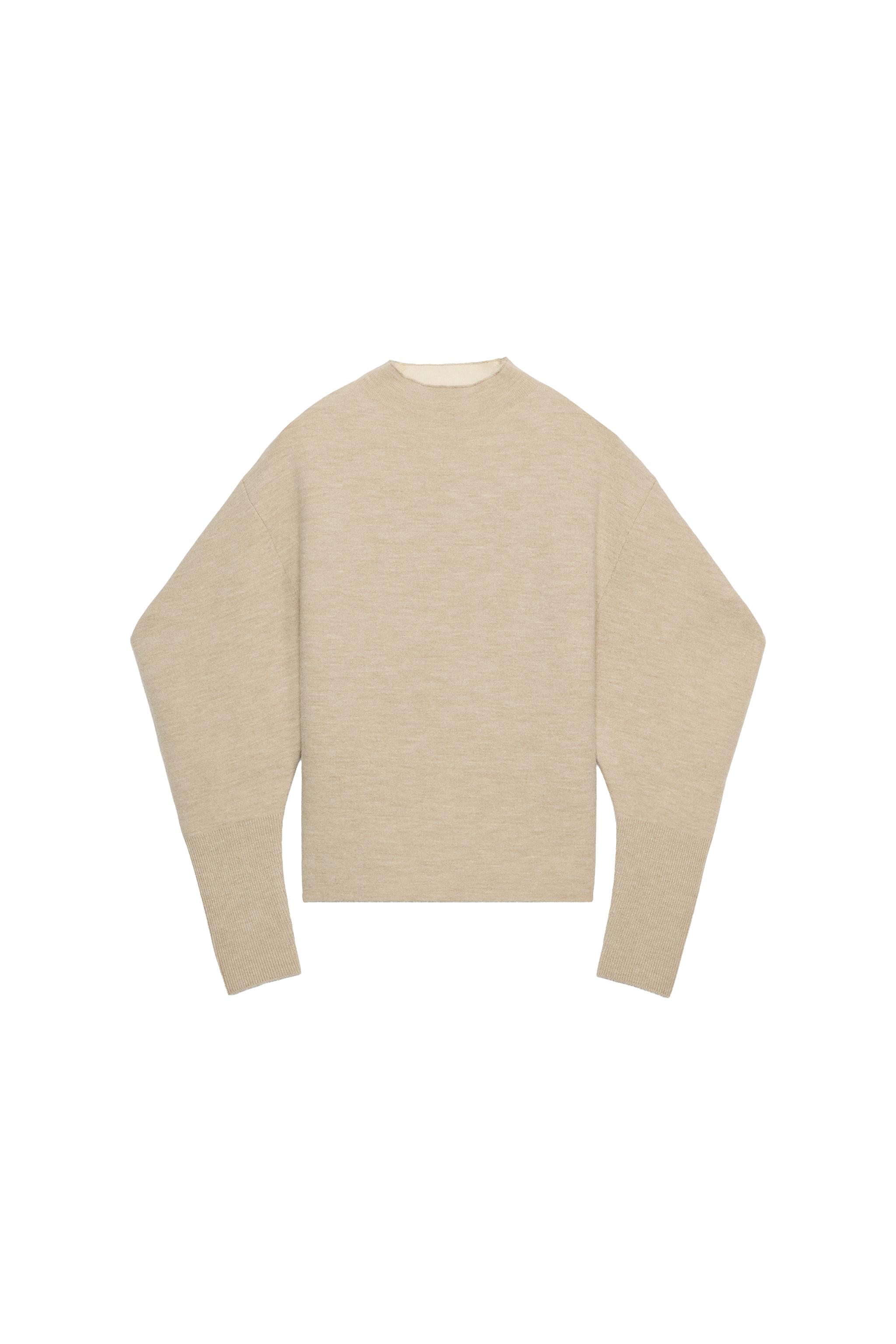 VOLUMINOUS SLEEVE JUMPER - Sand / Marl | ZARA South Africa