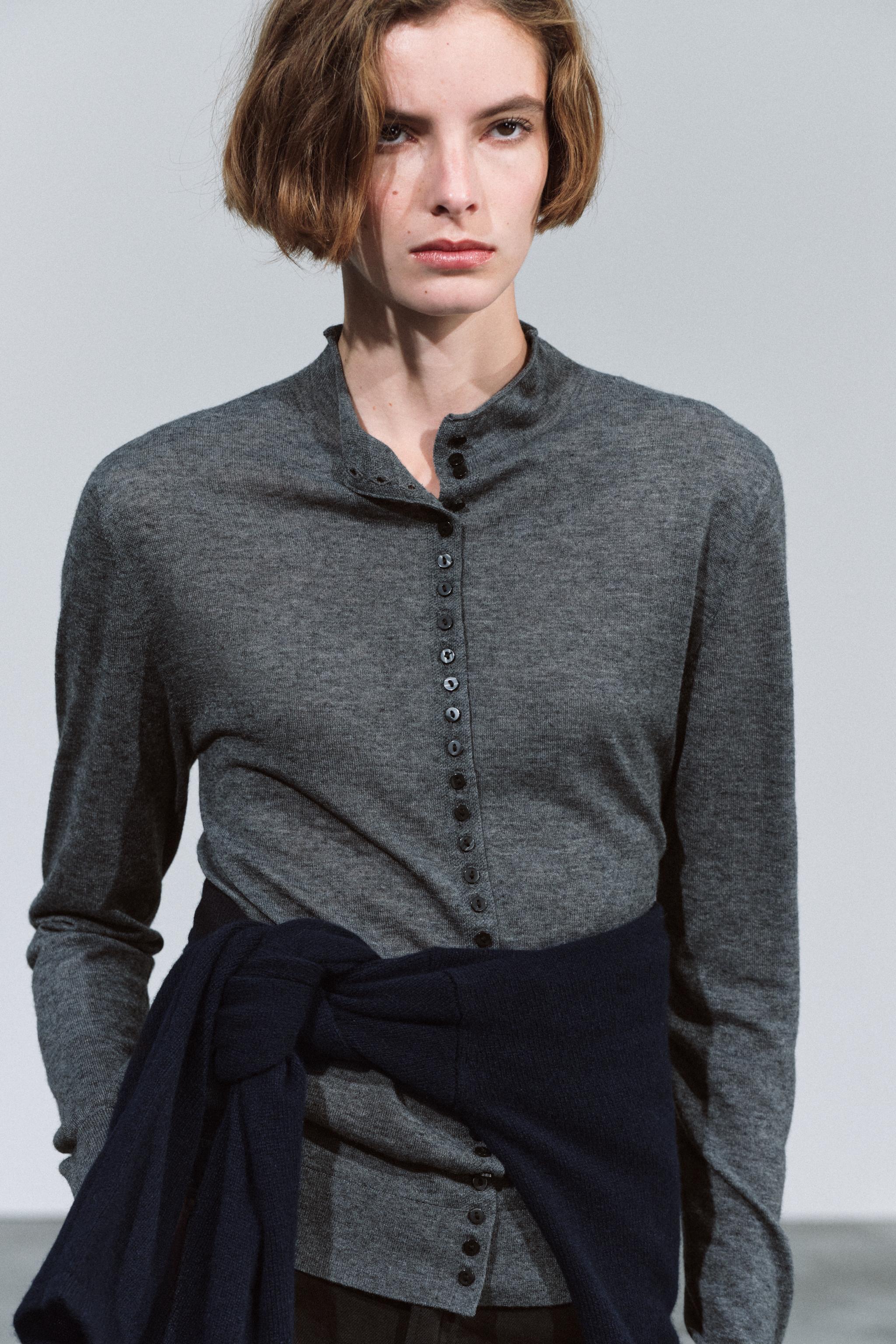 FINE-KNIT WOOL JACKET