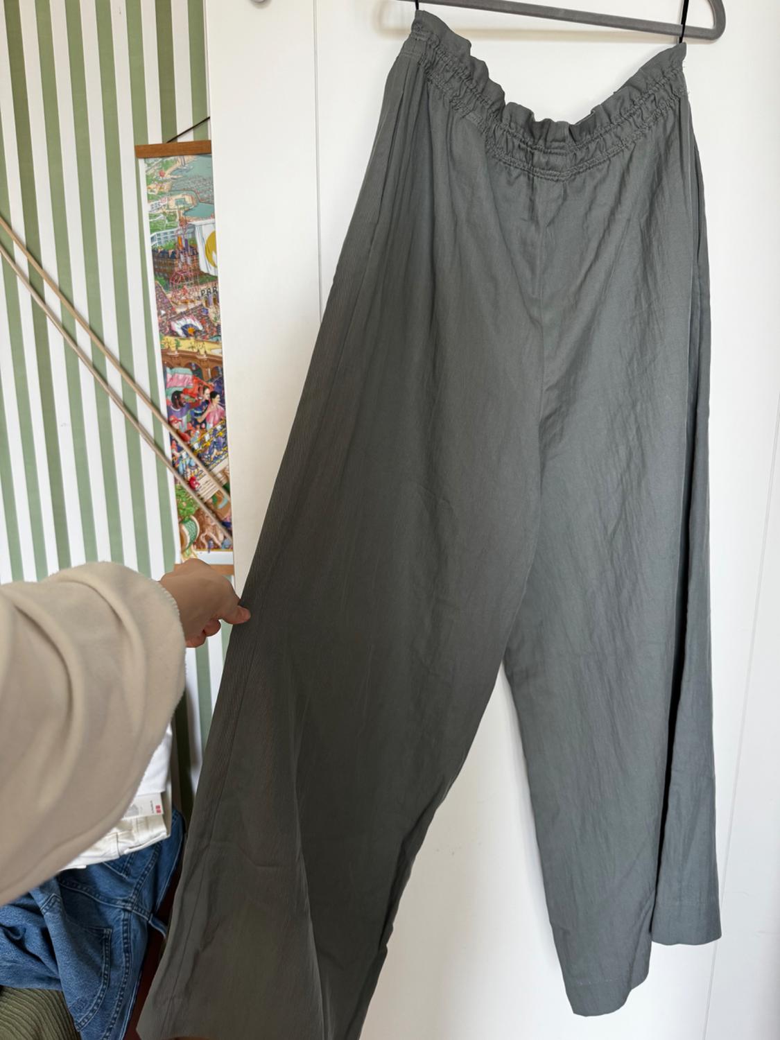WIDE-LEG FLOWING PYJAMA TROUSERS ZW COLLECTION - Image 2