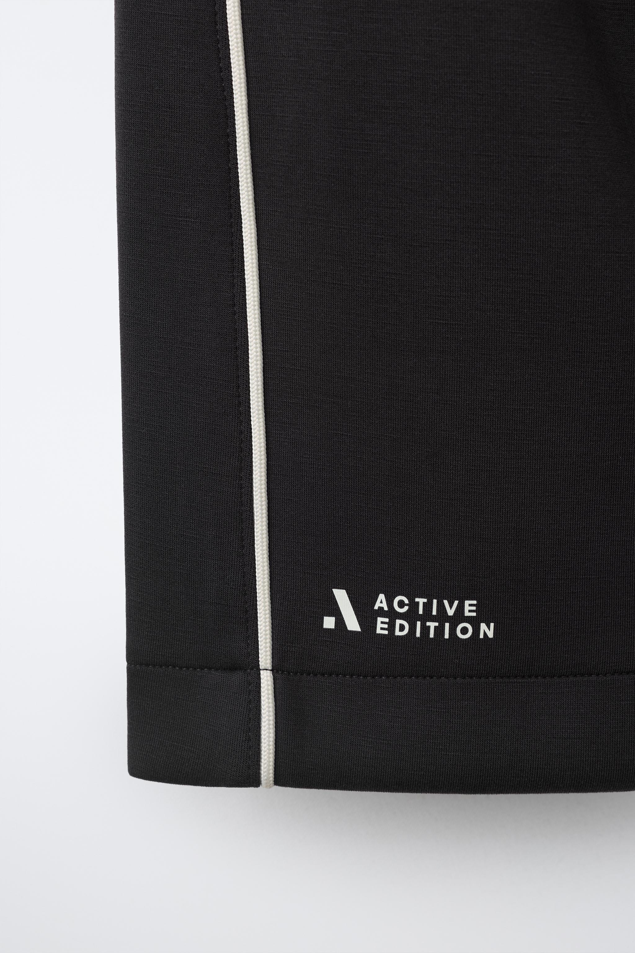 Детские шорты Zara ATHLETIC SHORTS WITH CONTRAST PIPING — фото 4