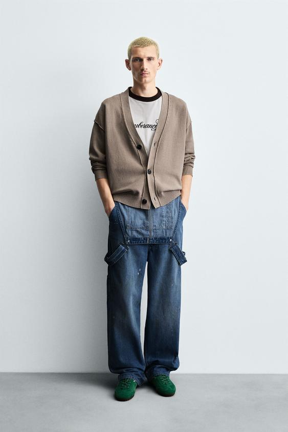 REVERSIBLE REVERSE EFFECT CARDIGAN