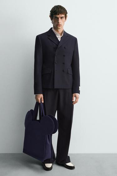 TÚI SHOPPER VẢI HARRY LAMBERT FOR ZARA X DISNEY - Xanh Dương từ Zara - Hình ảnh 0