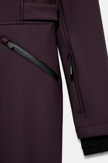 WATER-RESISTANT WINDPROOF RECCO® TECHNOLOGY SKI COLLECTION JUMPSUIT - Burgundy by Zara - Image 9