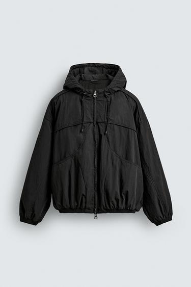 하이테크 패딩 점퍼 - Zara 블랙