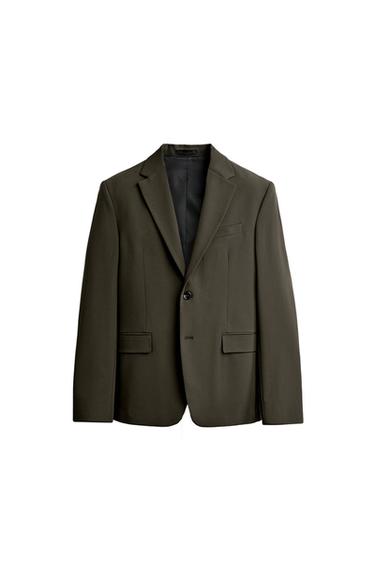 COMFORT SUIT BLAZER - Dark green by Zara