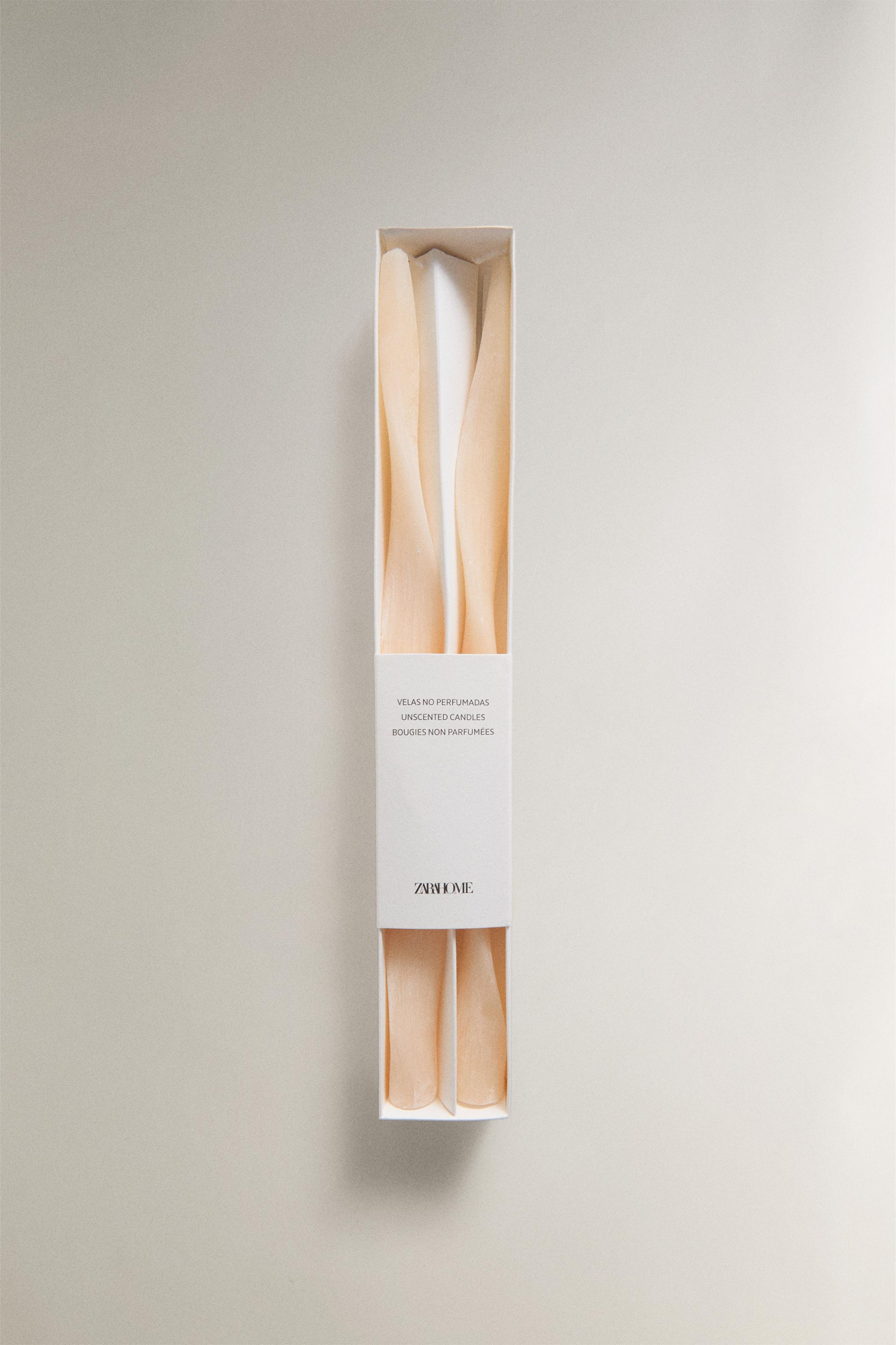 TWISTED DECORATIVE CANDLE PACK (PACK OF 2)