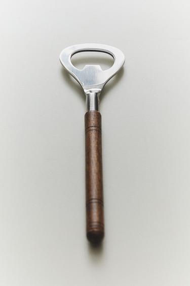 BOTTLE OPENER WITH MANGO WOOD HANDLE - Brown by Zara