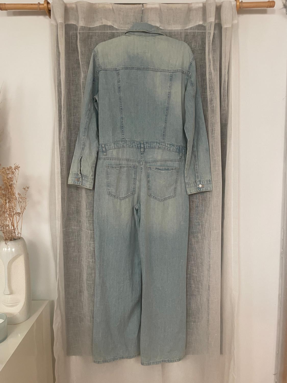 TRF STRAIGHT CUT DENIM JUMPSUIT - Image 2