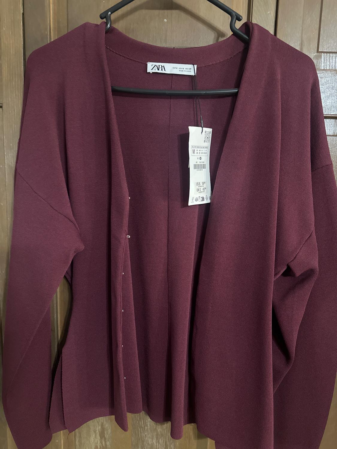 CHAQUETA CINTURA ENTALLADA PUNTO LISO - Image 3