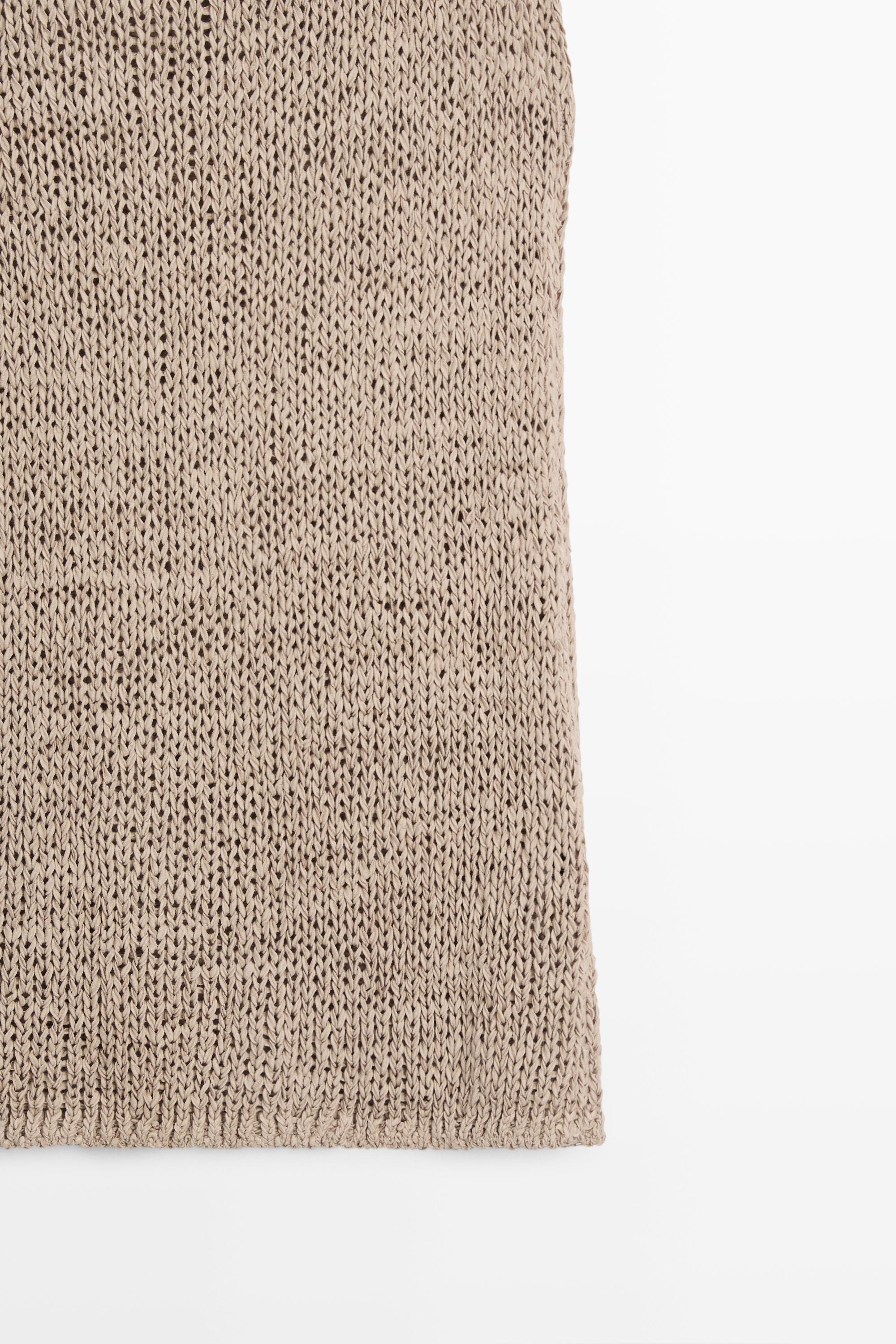 Knit cotton blend top