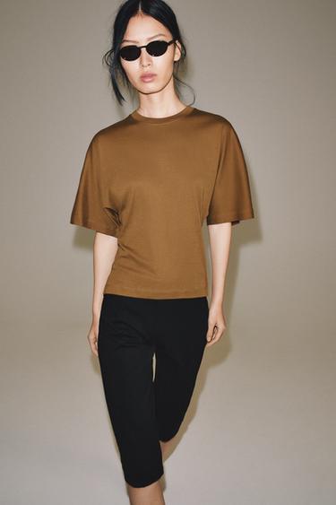 SUPIMA® FITTED T-SHIRT - Toffee by Zara