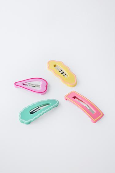 4-PACK OF SHAPED HAIR CLIPS - Multicoloured by Zara - Image 2