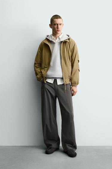 CURVED FIT TROUSERS - Anthracite grey by Zara